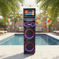 Latest DJ Double 12inch Speaker Big TWS Big Power Woofer Speaker With MIC Input KTV Outdoor Karaoke Performance Speaker