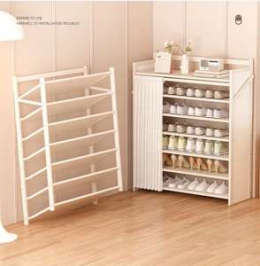 Armoire à chaussures en bois sans installation armoire à chaussures <span class=keywords><strong>pliante</strong></span> étagère à chaussures d'entrée - Product Image 6