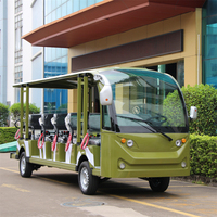 Mini-bus électrique de tourisme CE 17 places, moteur AC 72V 7,5W, batterie au lithium