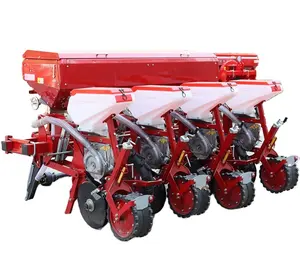 Máquina semeadora pneumática de sementes de milho para trator com 4 linhas