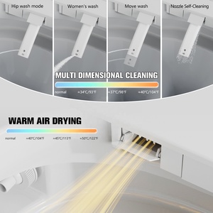 MUBI <span class=keywords><strong>WC</strong></span> intelligent <span class=keywords><strong>suspendu</strong></span> mural avec bidet intégré, siphon en P, et télé<span class=keywords><strong>commande</strong></span> - Product Image 4