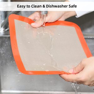 Half Size 11.6 X 16.5 Inch Nonstick <b>Baking</b> Mat for 13 X 18 Inch Pans <b>Silicone</b> <b>Baking</b> Mat - Product Image 2