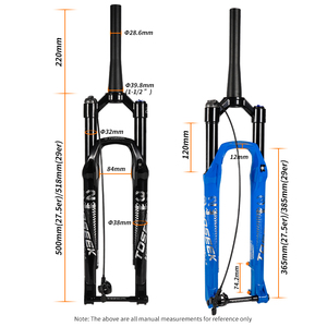 Horquilla de Aire TOSEEK Boost para Bicicleta de Montaña, 26/27.5/29, 120 mm de Recorrido, Eje Pasante 15x110, Bloqueo Remoto, Ajuste de Rebote Cónico, OEM Pro, Venta al Por Mayor, Personalizable - Product Image 3