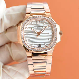 Montre de luxe pour homme Patek Philippe, mouvement de précision, bracelet en acier inoxydable, cadeau d'affaires, bracelet en cuir de qualité supérieure, cadran en verre. - Product Image 3