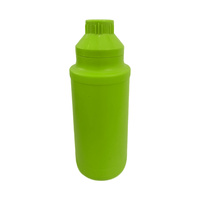 Conteneur de boisson de 1 L, finition mate, vide, en plastique HDPE, avec poignée, couleur personnalisée, bouteille d'emballage pour boissons et jus, bouchon à vis