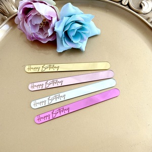Palillos de acrílico para pastel con diseño de miel y dulzura, decoraciones para fiestas de cumpleaños, adorno para pastel de cumpleaños - Product Image 5