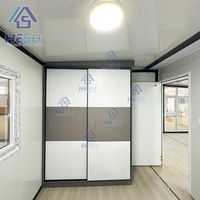 Maison préfabriquée moderne et mobile prête à être expédiée, en structure acier, de 20, 30 ou 40 pieds, type conteneur extensible, en vente.