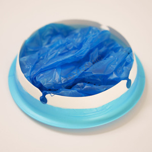 Dùng một lần 1000ml chống rò rỉ màu xanh HDPE emesis túi với ống đồng in ấn và nút đóng cửa - Product Image 4