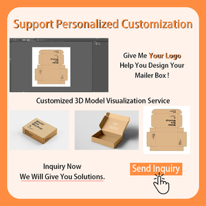 Cajas de Envío de Cartón Corrugado con Superficie de Película Suave al Tacto con Logotipo UV Negro Personalizado al por Mayor para Embalaje - Product Image 3