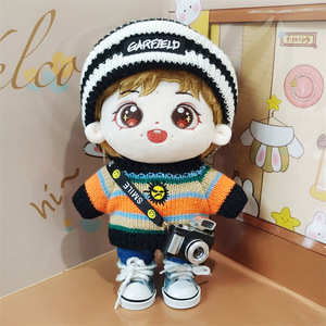 Personnalisable 10cm & 20cm coton peluche Figure poupée Cartoony humain en forme de Kpop idole votre propre peluche jouet - Product Image 4