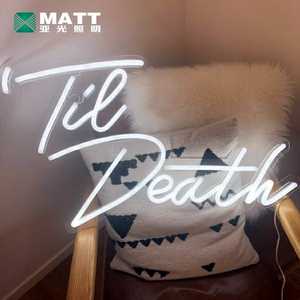 Enseigne de mort tak mort aux états-unis, lettres lumineuses, LED, personnalisé, néon, pour mariage, livraison directe de l'usine - Product Image 5