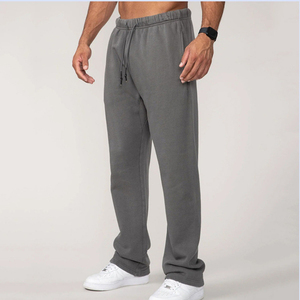 Pantalones Deportivos de Pana Estampados para Hombre, para Gimnasio y Centro de Fitness, Forro Polar, Cierre con Cordón - Product Image 3