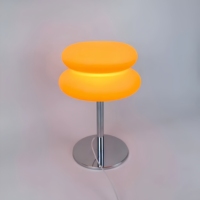 Lampe de table LED d'ambiance élégante au design hamburger, 3000K 4000K 6000K, avec contrôle par interrupteur, lampe de bureau style nordique, best-seller