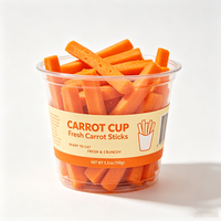 Étiquettes de produits à base de carottes Haoxuan OEM, autocollantes, imperméables, imprimées, pour l'identification de la marque des légumes frais