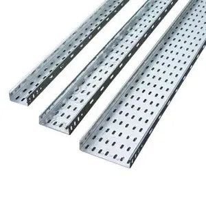China 200*100mm Hot Dip Galvanized slotted Steel perforated Cable Tray Manufacturer