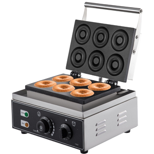 Máquina para Hacer Donas Eléctrica Comercial de Alta Calidad, Antiadherente, Automática, con Capacidad para 6 Donas, Nueva, Fácil de Operar, para Panadería - Product Image 1