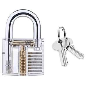 24pcs Peralatan Ahli Kunci Profesional Set Pembuka Kunci Hook Tunggal 1Pc Set Latihan Transparan untuk Mengasah Keterampilan Pembukaan Kunci - Product Image 5