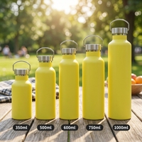 Bouteille d'eau isotherme personnalisée en acier inoxydable avec couvercle à paille anti-fuite pour la gym, les voyages et le bureau
