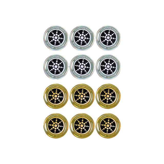 6 PCS Per Box Colorful EMF Blocker Quantum Shield Anti Radiation Waterproof Stickers Gold Silver for Electric Devices Stock