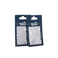 Pochette d'emballage pour hameçons de pêche avec impression personnalisée, fermeture à trois côtés, en plastique souple, sacs à fermeture éclair pour l'emballage de leurres de pêche