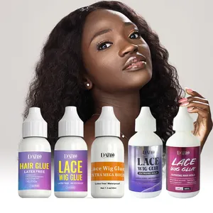 Produtos de cabelo personalizados, cola impermeável para peruca, adesivo de renda para peruca de cabelo humano com perfume de limão