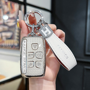 TPU da chìa khóa xe bìa cho Land Rover LR4 khám phá LR2 phạm vi Rover thể thao evoq báo đốm thông minh từ Xa Fob bảo vệ trường hợp - Product Image 4