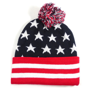 Chapeau d'hiver pour hommes personnalisé OEM Morhair <span class=keywords><strong>Bonnet</strong></span> tricoté avec pompons Chapeau tricoté à imprimé jacquard de sport Accessoire d'hiver chaud - Product Image 5