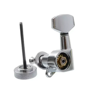 Afinadores de bloqueo de guitarra cromados 3R3L para guitarra eléctrica estilo <span class=keywords><strong>Epiphone</strong></span> LP o guitarra acústica - Product Image 5