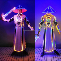 KTV bar allumer costume costume chevaleresque vêtements led vêtements scène atmosphère vêtements rue performance vêtements chapeau et épée