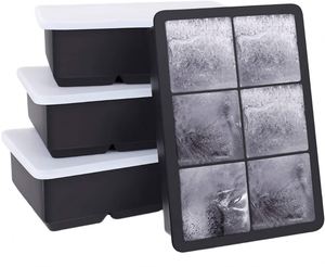 Moules à glaçons réutilisables en silicone souple, empilables, pour congélateur, qualité alimentaire, avec logo personnalisé, vente en gros, emballés, nouveauté 2025 - Product Image 4