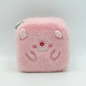 Small Plush Velvet Jewelry Box Travel Storage Display Case for Rings Girls' Toy Jewelry Promotional Travel Storage Box