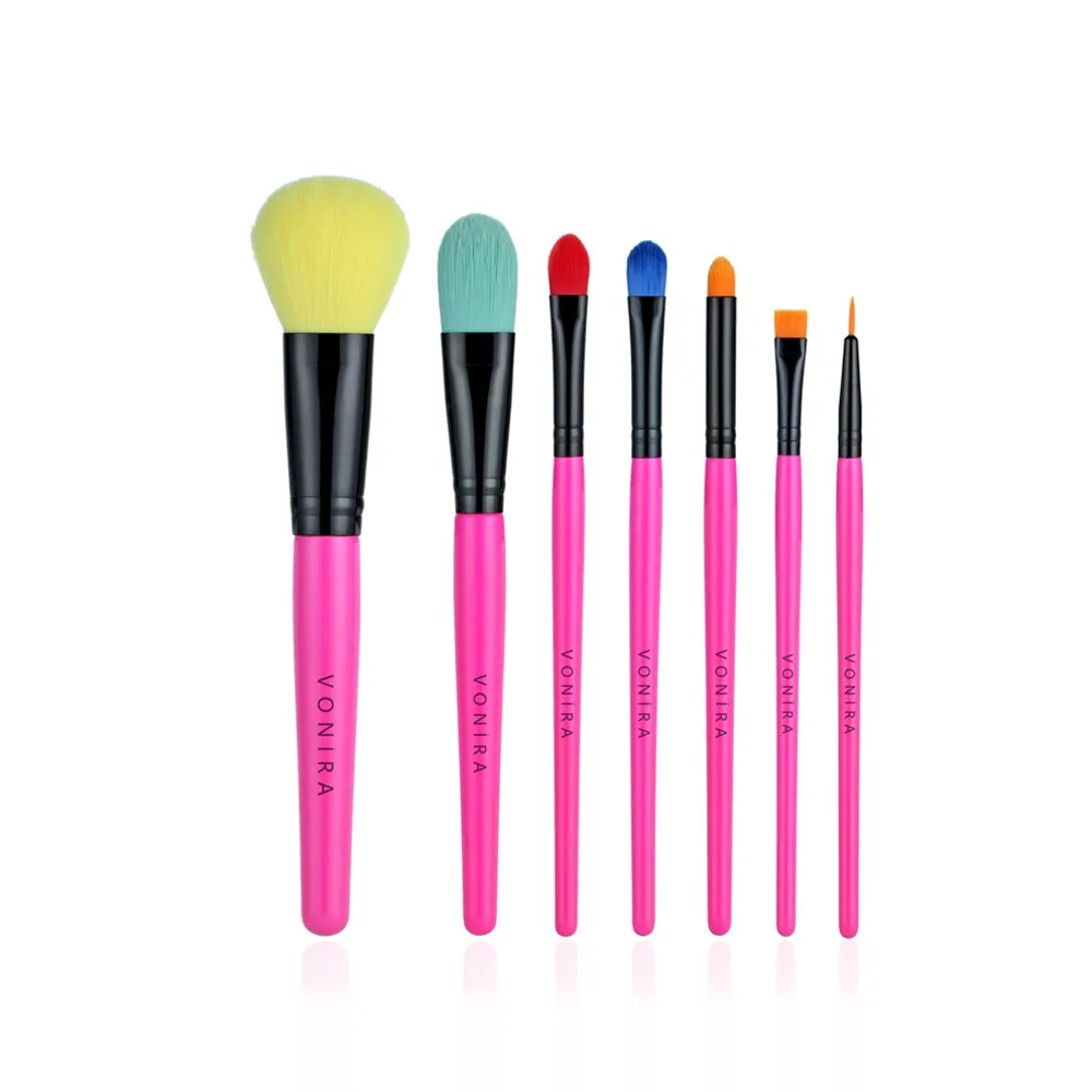 Vonira Set di pennelli per trucco arcobaleno a prezzi accessibili all'ingrosso nuovo Kit di pennelli cosmetici regalo promozionale colorato