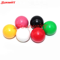 Pièces de rechange pour joystick de borne d'arcade : Mini boule supérieure en plastique de 35 mm pour contrôleur de joystick d'arcade