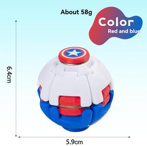 Juguete impreso en 3D <span class=keywords><strong>de</strong></span> <span class=keywords><strong>Marvel</strong></span>, bola giratoria antiestrés, giroscopio creativo, pequeño adorno para aliviar la presión - Product Image 5