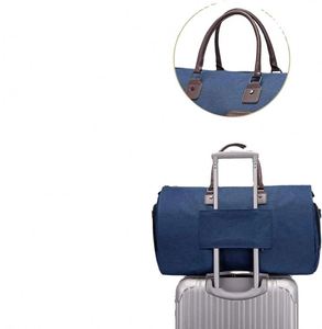 BSCI factory Stylish <b>Travel</b> Garment <b>Bag</b> with <b>Toiletry</b> <b>Bag</b> 2 in 1 Hanging Suitcase Suit <b>Travel</b> <b>Bags</b> Men - Product Image 3