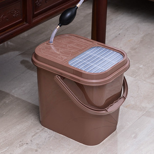 Tea Dregs <b>Bucket</b> <b>With</b> <b>Lid</b> Plastic Tea Filtering <b>Bucket</b> For Kung Fu Tea Set Household Use - Product Image 5