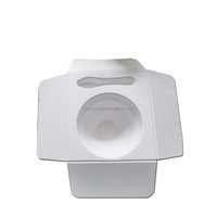 Plateau intérieur en pulpe moulée de bagasse, écologique et biodégradable, gaufré, pour emballage de soins personnels et crème visage
