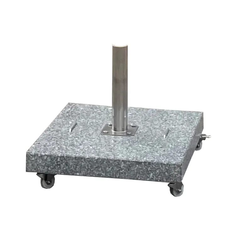 Hochwertige 30/40/50/60/70/80/100kg Marmorsockel 304L Edelstahl zubehör Granit basis für Sonnenschirm