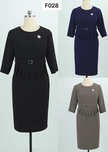 Robe Formelle Unie de Haute Qualité pour Femmes Africaines Grandes Tailles, Style Turc, Idéale pour l'Église - Product Image 6