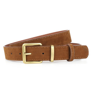 <span class=keywords><strong>Ceinture</strong></span> en similicuir mat pour <span class=keywords><strong>femme</strong></span> avec boucle ardillon carrée en métal doré, <span class=keywords><strong>ceinture</strong></span> en cuir vintage réglable pour jeans, pantalons et tenues décontractées quotidiennes - Product Image 3