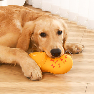 Jouet à mâcher couineur en latex pour chien, en forme de chaussure, pour le nettoyage dentaire et la dentition des chiots et petits chiens - Product Image 3