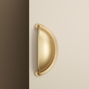 Vintage Solid <strong>Brass</strong> Shell Handles for French American Style Cabinets Wardrobes Pure <strong>Brass</strong> Retro <strong>Drawer</strong> <strong>Pulls</strong> - Product Image 3