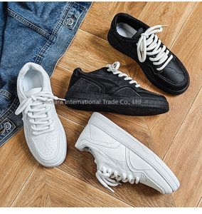 Zapatillas Deportivas Casuales Clásicas Retro para Hombre, con Cordones, Impermeables, Transpirables, Ligeras, con Efecto de Aumento de Altura, Negras, Primavera Otoño - Product Image 3