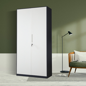 Archivador de metal moderno de 2 puertas personalizable, almacenamiento de acero de alta calidad con estantes ajustables para supermercado de oficina en casa - Product Image 5