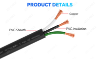Cable de Alimentación JZD OEM/ODM UL62 STW/SJTW/SJT 300V 600V/PVC con Conductor de Cobre para Electrodomésticos y Equipos Electrónicos