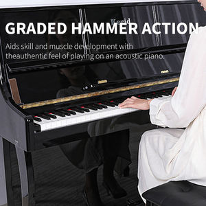 Piano acústico vertical <span class=keywords><strong>Kerid</strong></span>, 88 teclas, martillo pesado, Piano vertical eléctrico Digital profesional para principiantes para uso doméstico - Product Image 2