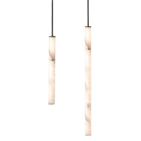 JYLIGHTING Lustre en cuivre et albâtre Suspension en marbre personnalisée haut de gamme pour chambre à coucher