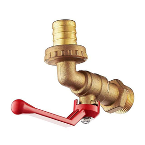 Grifo de Válvula de Bola de Bronce de Alta Resistencia con Suministro de Fábrica, Grifo Manual Antimicrobiano con Salida Roscada para Sistemas de Jardín y Cocina - Product Image 2