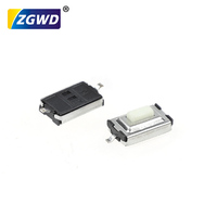 Mini-interrupteur tactile 3*6*2.5 haute performance 50mA 12V DC -30 +85 100MΩ Résistance d'isolement 50MΩ Contact 100VDC