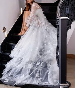 Robe de maternité élégante en dentelle pour femmes enceintes, pyjama papillon à manches longues, vêtements de nuit, peignoir, robes de soirée <span class=keywords><strong>sexy</strong></span> et personnalisées - Product Image 4